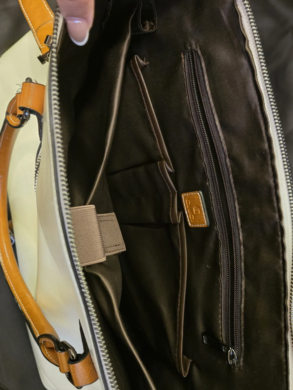 Claire Premium Leather Messenger Briefcase